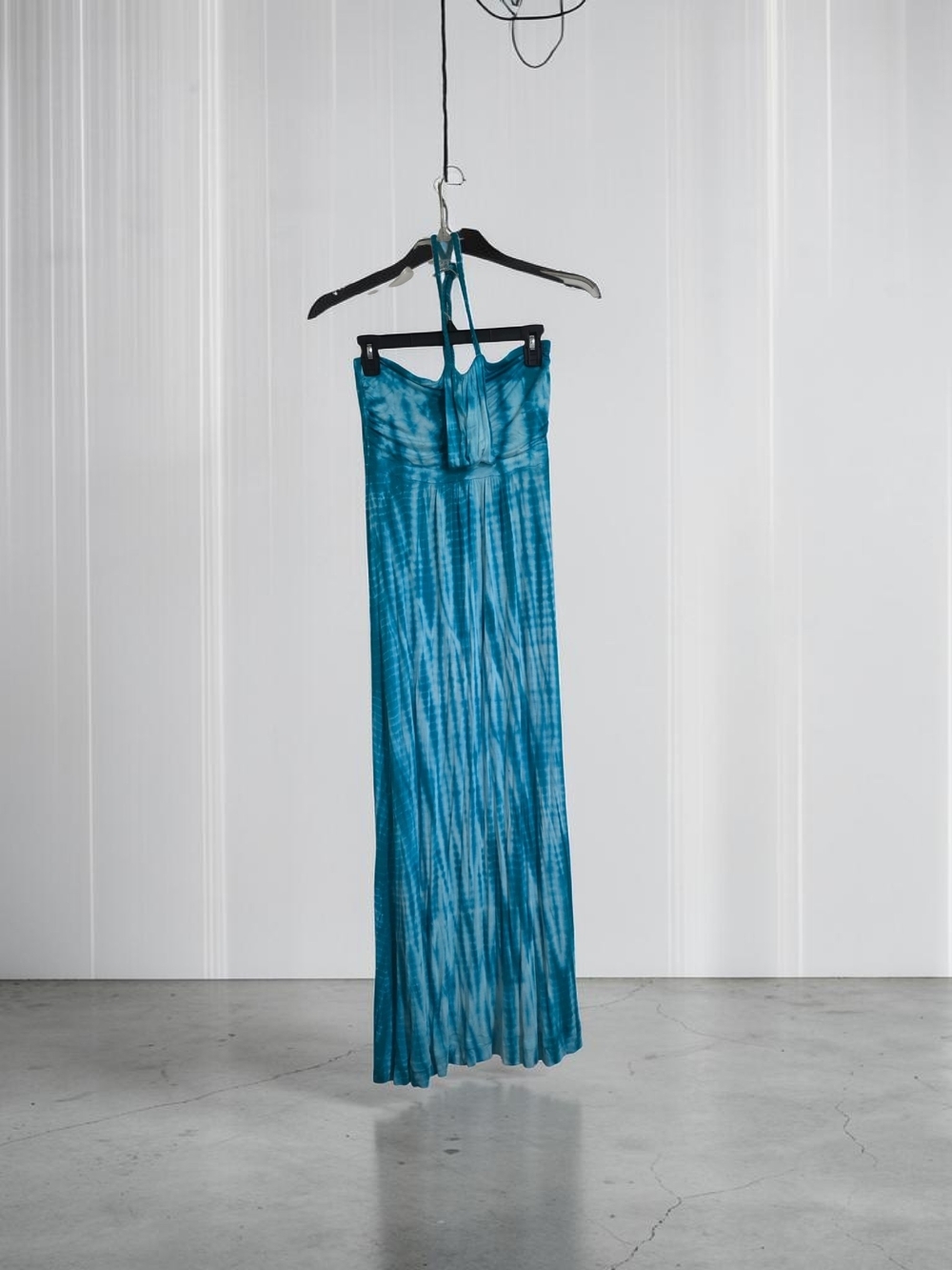 a.n.a‎ Turquoise Tie Dye Maxi Dress Strapless Flowing Summer Beach Wear Boho - Picture 2 of 8